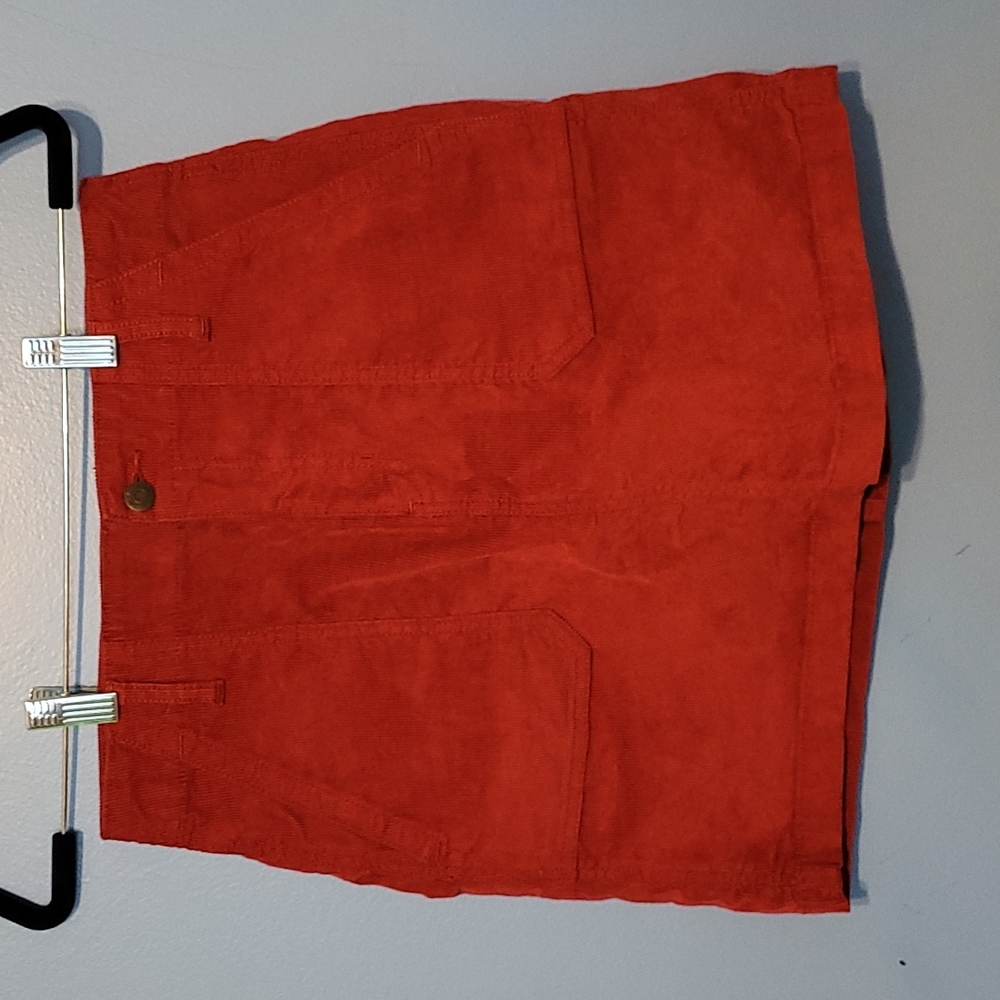 Old navy deep red corduroy mini skirt